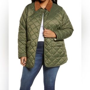 Barbour Pilton Quilted Jacket (Green/Size 14)
